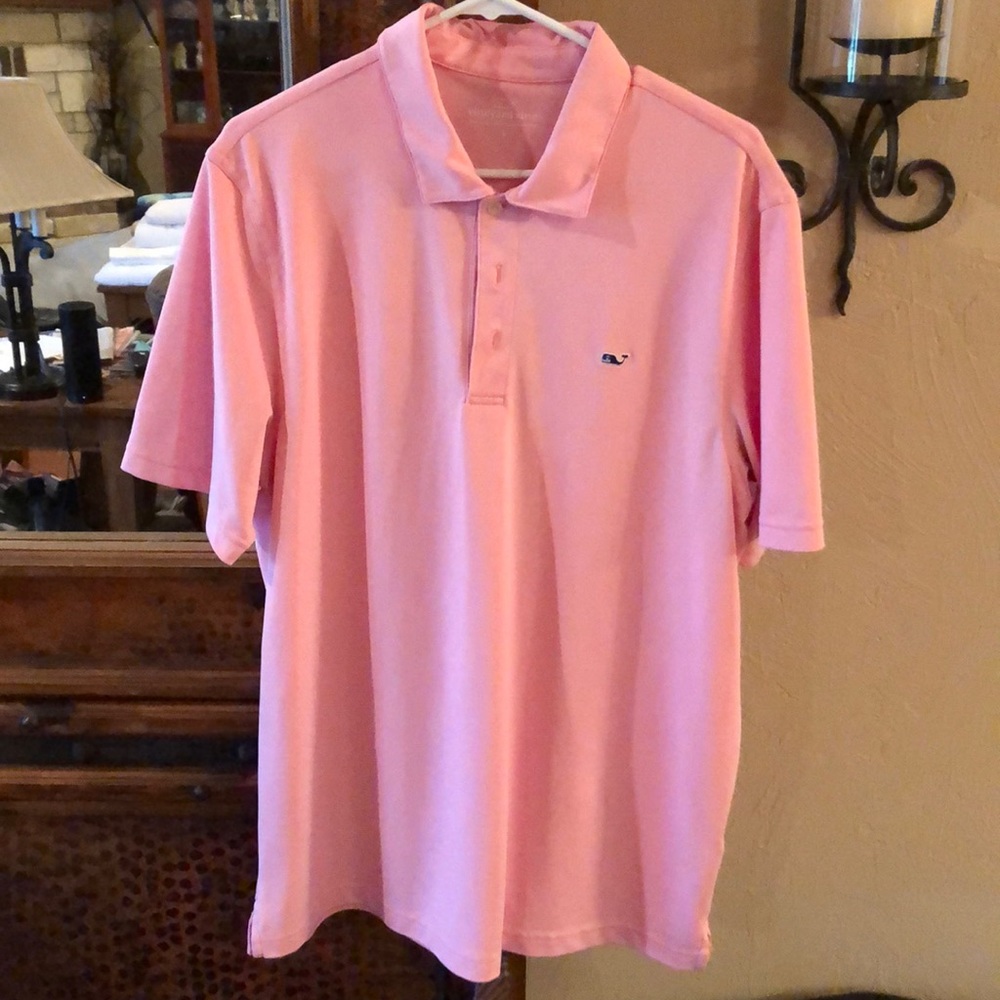 Vineyard vines men’s large pink polo